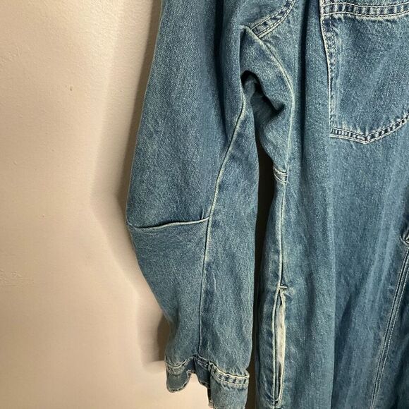 Zara Denim Minimalist Midi Dress - Picture 5 of 7